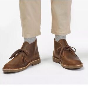 Clarks Chukka Desert Boot Size 8 Mens Brown Leather
